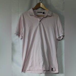 Perry Ellis Men's Light Pink Polo Shirt - Classic Short Sleeve